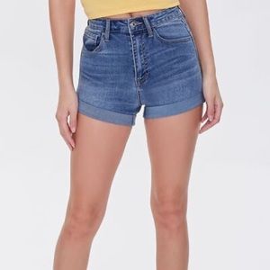 Forever 21 Denim High Waisted Shorts